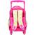 Sac à dos à roulettes maternelle fille - barbie imprimé chewing-gum - compact et pratique Rose bonbon 3 - vertbaudet enfant 