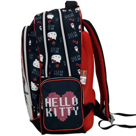 Sac à dos hello kitty avec nœud à sequins et 2 compartiments Bleu marine 3 - vertbaudet enfant 