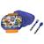 Boîte à goûter avec couverts pat patrouille – 2 compartiments pvc Bleu 1 - vertbaudet enfant 