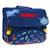 Cartable primaire motif dinosaure relief brodé 38 cm Bleu / rouge 1 - vertbaudet enfant 