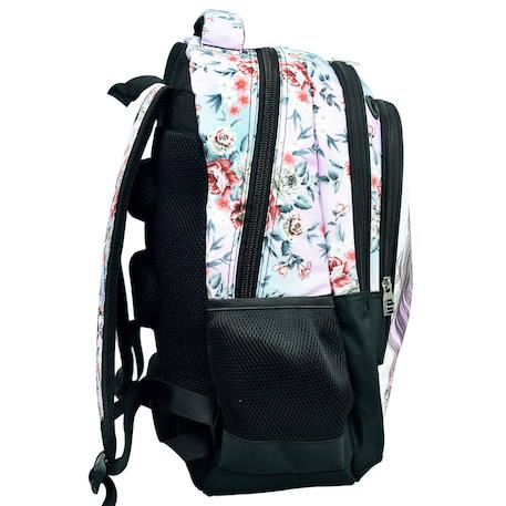 Sac à dos licorne magique 48 cm polyester - 2 compartiments à poches latérales Blanc / rose / clair / bleu 2 - vertbaudet enfant 