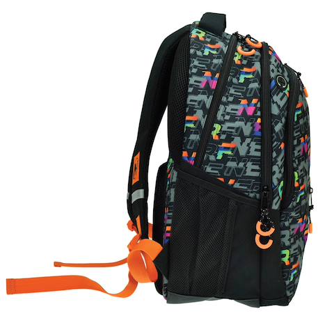 Sac à dos école nerf 46 cm – 2 compartiments zippés Noir 4 - vertbaudet enfant 