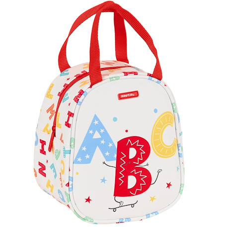 Garçon-Accessoires-Cartable, trousse-Sac goûter isotherme alphabet 22 cm - sac déjeuner