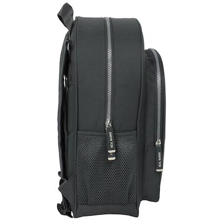 Sac à dos scolaire real madrid en polyester tissé officiel Gris 2 - vertbaudet enfant 