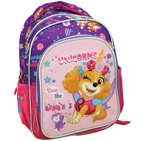 Fille-Accessoires-Cartable, trousse-Sac à dos maternelle pat patrouille stella licorne 30 cm