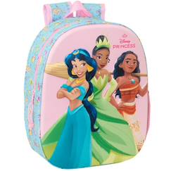 Sac à dos maternelle safta devant thermoformé 3d disney princess  - vertbaudet enfant