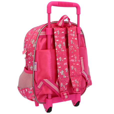 Sac à dos à roulettes maternelle - princesse fairies - fille Rose 4 - vertbaudet enfant 