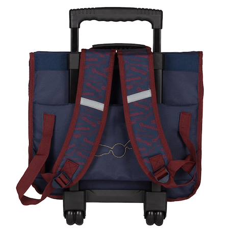 Cartable trolley harry potter quidditch en textile résistant 38 cm Bleu / bordeaux 3 - vertbaudet enfant 