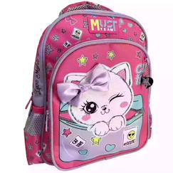 Sac à dos maternelle fille imprimé chaton love 31 cm  - vertbaudet enfant