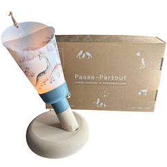 Linge de maison et décoration-Décoration-Coffret lampe nomade 5 en 1 dinosauria-bleu glacier