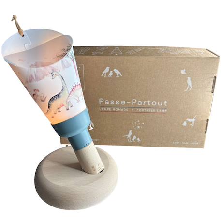 Coffret lampe nomade 5 en 1 dinosauria-bleu glacier Blanc, bleu glacier 1 - vertbaudet enfant 