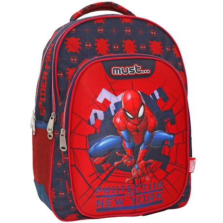 Garçon-Accessoires-Cartable, trousse-Sac à dos scolaire imprimé spider-man must