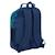 Sac à dos scolaire benetton damero 42 cm – 2 compartiments zippés benetton Bleu / jaune / bleu 3 - vertbaudet enfant 