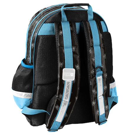 Sac à dos scolaire spiderman masque avec 2 compartiments 42 cm Noir / bleu / gris 3 - vertbaudet enfant 