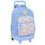 Sac à dos à roulettes fille - smiley world - trolley haut de gamme Multicolore 1 - vertbaudet enfant 