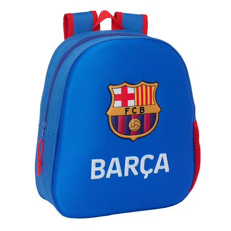 Garçon-Accessoires-Cartable, trousse-Sac à dos enfant fc barcelone avec coque frontale 3d et écusson 33 cm