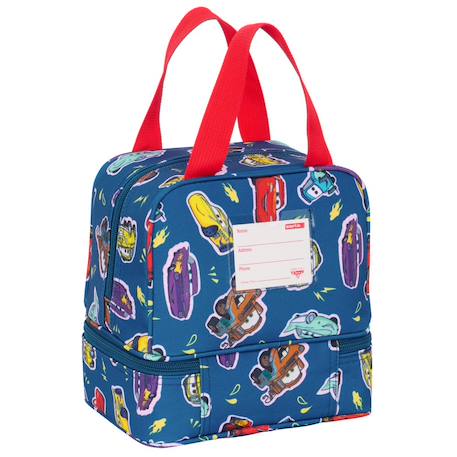 Sac goûter cars racing 20 cm - sac déjeuner Multicolore 3 - vertbaudet enfant 