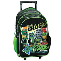 Sac à dos à roulettes garçon tortue ninja bros 46 cm - 2 compartiments  - vertbaudet enfant