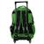 Sac à dos à roulettes garçon tortue ninja bros 46 cm - 2 compartiments Noir / vert 3 - vertbaudet enfant 