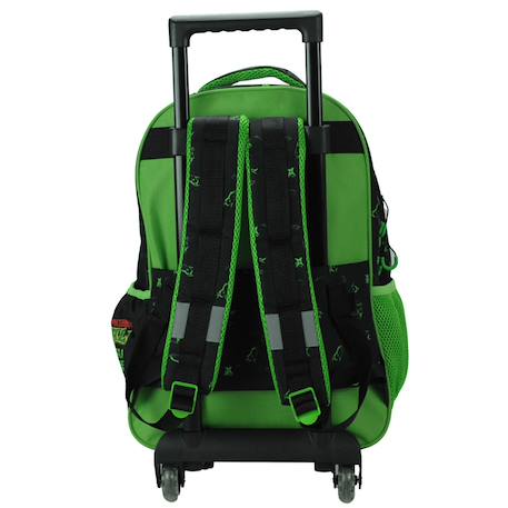 Sac à dos à roulettes tortue ninja bros 46 cm - 2 compartiments Noir / vert 3 - vertbaudet enfant 