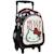 Sac à dos à roulettes hello kitty heart strass 30 cm trolley maternelle Multicolore 1 - vertbaudet enfant 