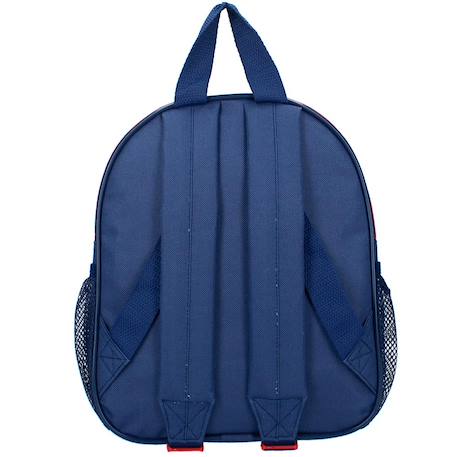 Sac à dos enfant spider-man web warriors 30 cm 2 poches zippées Noir / bleu / marine / bleu 3 - vertbaudet enfant 