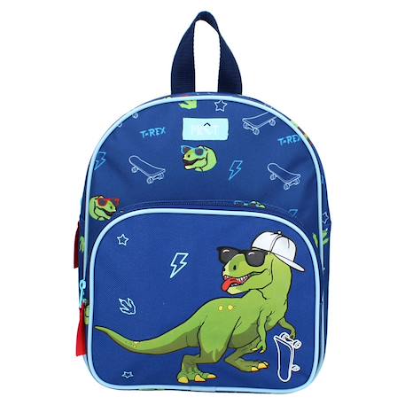 Sac à dos maternelle garçon dinosaure t-rex skate 30 cm Bleu / vert 2 - vertbaudet enfant 