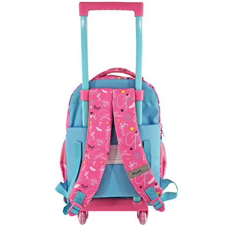 Sac à dos à roulettes super girl must 45 cm trolley Multicolore 2 - vertbaudet enfant 