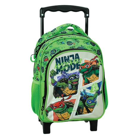 Garçon-Sac à roulettes maternelle garçon tortues ninja activated 30 cm