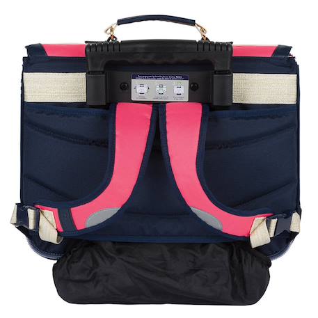 Cartable à roulettes 38 cm enora les fantaisies 2 compartiments Rose/bleu/vert 3 - vertbaudet enfant 