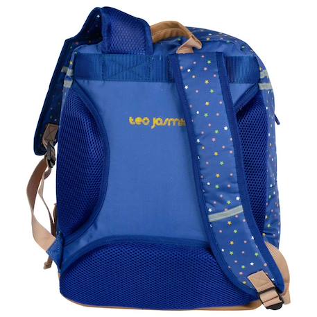 Sac à dos enfant teo jasmin jasmine cat 42 cm à 2 compartiments zippés Bleu+Multicolore+Turquoise/gris/blanc 4 - vertbaudet enfant 