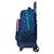 Sac à dos trolley benetton damero à roues amovible 45x33x22 cm Bleu / multicolore 2 - vertbaudet enfant 