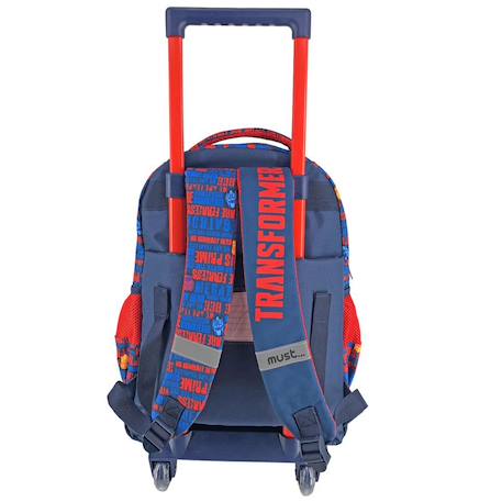 Sac à dos trolley 3 compartiments avec base rigide transformers hero 45 cm Bleu / rouge 2 - vertbaudet enfant 