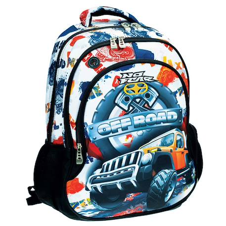 Garçon-Sac à dos scolaire garçon monster truck imprimé no fear 45 cm