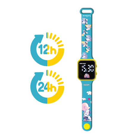 Montre led connectée snoopy Bleu 2 - vertbaudet enfant 