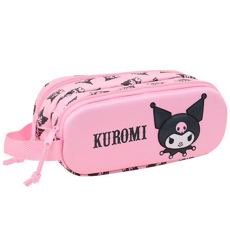 Garçon-Accessoires-Cartable, trousse-Trousse à crayons safta kuromi 3d en simili cuir