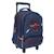 Cartable trolley garçon quidditch harry potter - 2 compartiments 45 cm Bleu / bordeaux 1 - vertbaudet enfant 