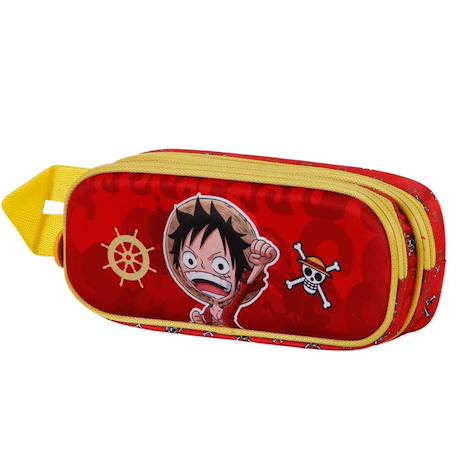 Garçon-Accessoires-Cartable, trousse-Trousse one piece luffy 3d 22 cm - 2 cpt - haut de gamme