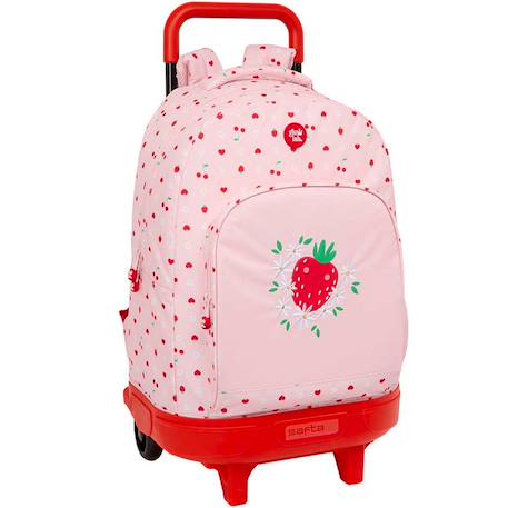 Garçon-Accessoires-Cartable, trousse-Sac à dos à roulettes glowlab fraise 45 cm trolley haut de gamme