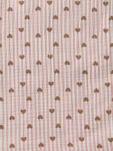 Couette + oreiller poupon en gaze de coton Cœur fondant+Fleurette+Marguerite+Petit coeur+Retro Flower 8 - vertbaudet enfant 