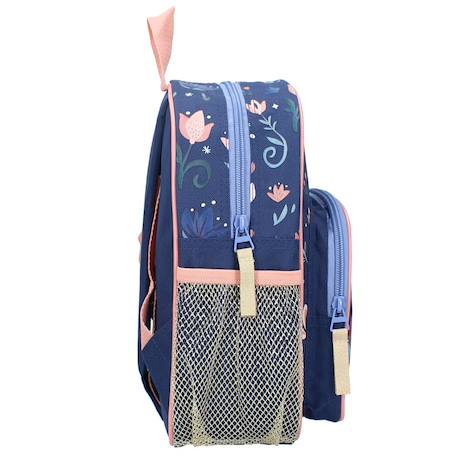 Sac à dos maternelle fille imprimé elsa et anna la reine des neiges Bleu marine/orange fluo 3 - vertbaudet enfant 