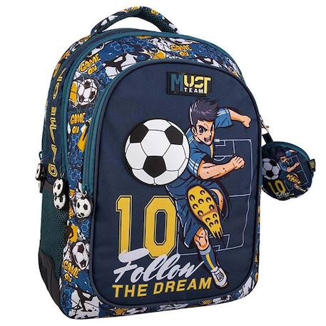 Garçon-Accessoires-Cartable, trousse-Sac à dos enfant football follow the dream 2 compartiments 43 cm