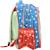 Sac à dos scolaire minnie motif fleurs en synthétique Blanc / rose / bleu 3 - vertbaudet enfant 