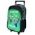 Sac à dos à roulettes minecraft aventure 45 cm - trolley scolaire à 2 compartiments Blanc / noir / vert 1 - vertbaudet enfant 