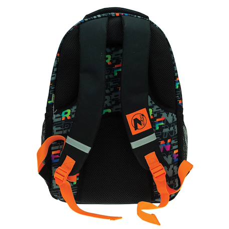 Sac à dos école nerf 46 cm – 2 compartiments zippés Noir 3 - vertbaudet enfant 