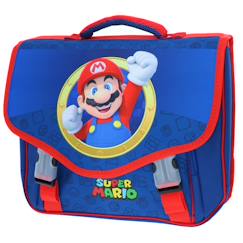 -Cartable garçon super mario bros 2 compartiments 38 cm