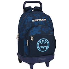 Sac à dos avec roulettes batman legendary 45 cm - qualité premium  - vertbaudet enfant