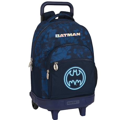 Sac à dos avec roulettes batman legendary 45 cm - qualité premium Bleu marine 1 - vertbaudet enfant 