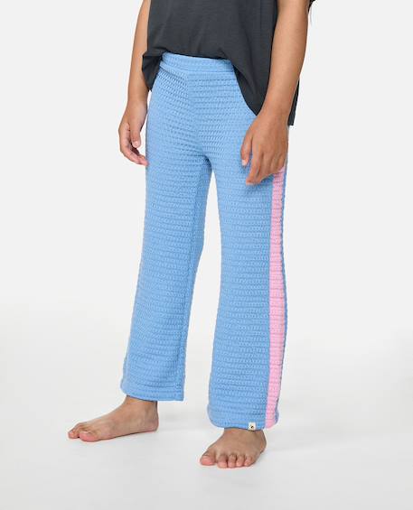 Pantalon surf magic knit fille Cornflower blue 1 - vertbaudet enfant 