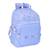 Sac à dos enfant benetton lilas à cœurs 42x32x15 cm Violet clair 1 - vertbaudet enfant 